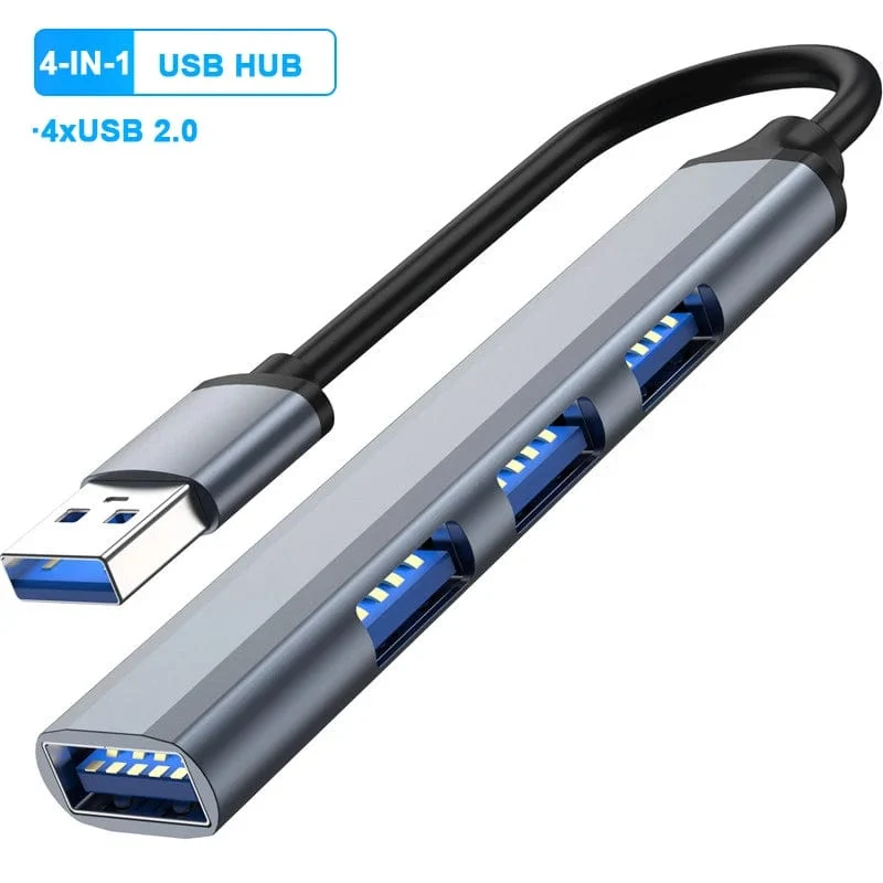 4-in-1 USB 3.0 HUB USB-Hubs Dockingstationen Typ C 3.1 Multi USB Splitter OTG Adapter für PC Computerzubehör Macbook Pro
