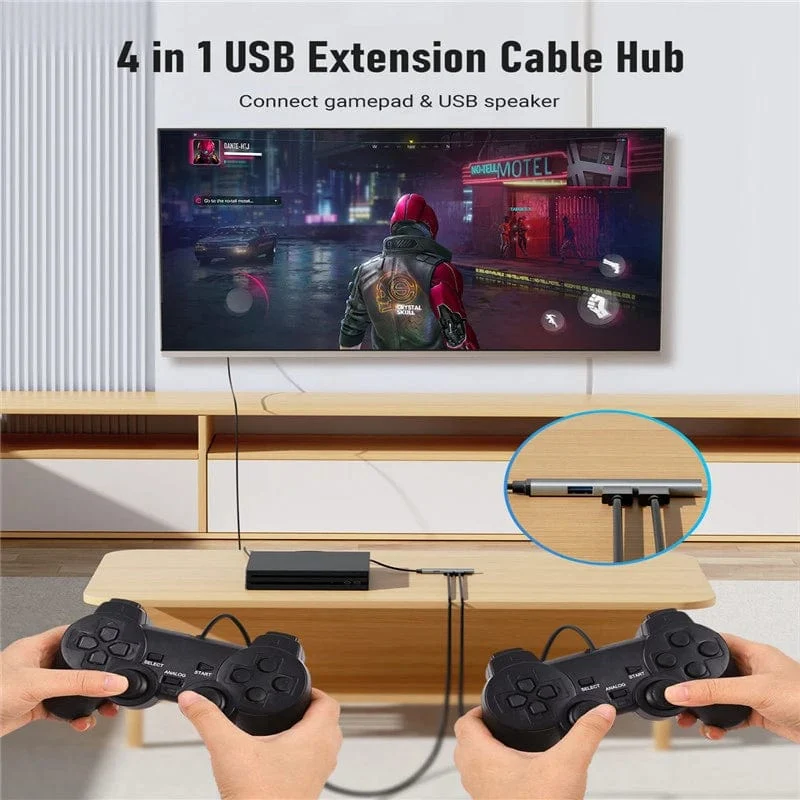 4-in-1 USB 3.0 HUB USB-Hubs Dockingstationen Typ C 3.1 Multi USB Splitter OTG Adapter für PC Computerzubehör Macbook Pro