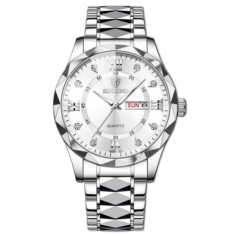 BINBOND Top Marke Luxus Mode Uhr Männer Wasserdicht Woche Datum Uhr Sport Uhr Männer Quarz Armbanduhr Relogio Masculino B2521