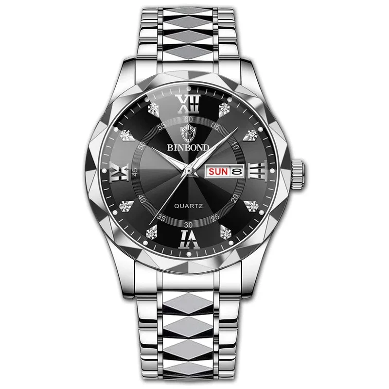BINBOND Top Marke Luxus Mode Uhr Männer Wasserdicht Woche Datum Uhr Sport Uhr Männer Quarz Armbanduhr Relogio Masculino B2521