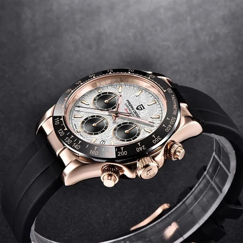40mm Neue V2 PAGANI DESIGN herren Quarz Uhren Saphir Retro Chronograph Edelstahl Wasserdicht Uhr Männer Relogio Masculino