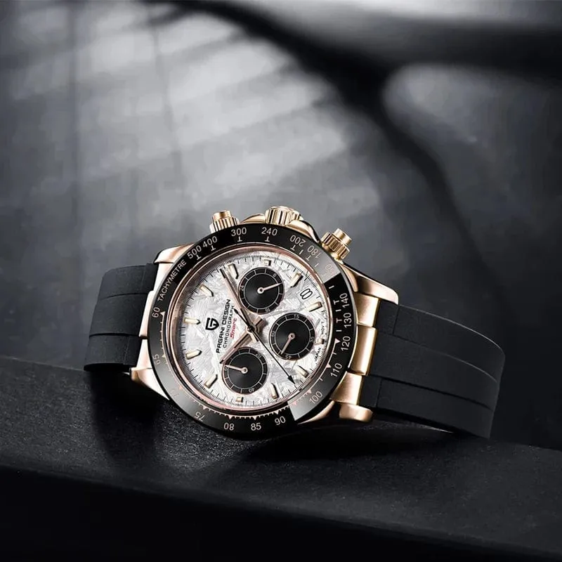 40mm Neue V2 PAGANI DESIGN herren Quarz Uhren Saphir Retro Chronograph Edelstahl Wasserdicht Uhr Männer Relogio Masculino