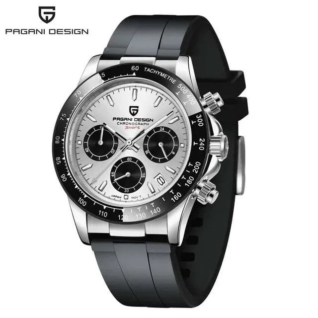 40mm Neue V2 PAGANI DESIGN herren Quarz Uhren Saphir Retro Chronograph Edelstahl Wasserdicht Uhr Männer Relogio Masculino
