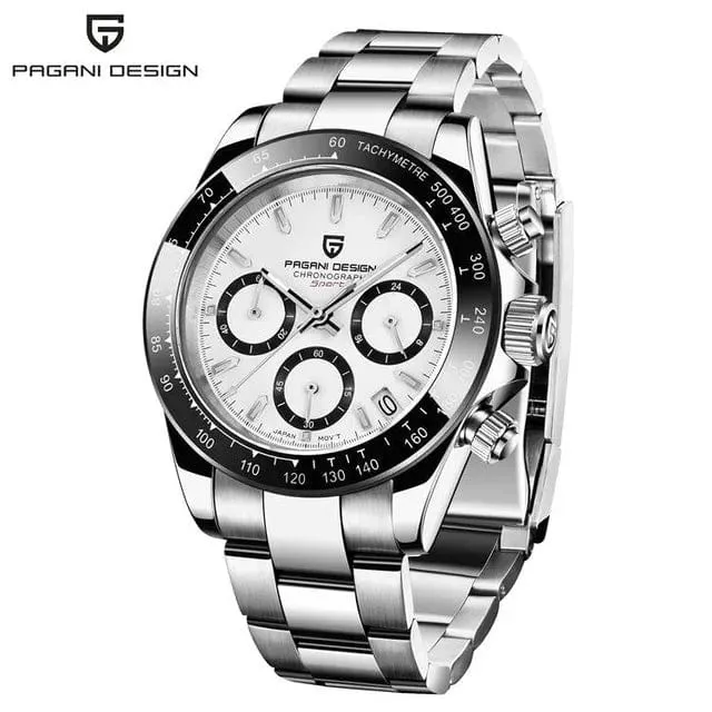 40mm Neue V2 PAGANI DESIGN herren Quarz Uhren Saphir Retro Chronograph Edelstahl Wasserdicht Uhr Männer Relogio Masculino