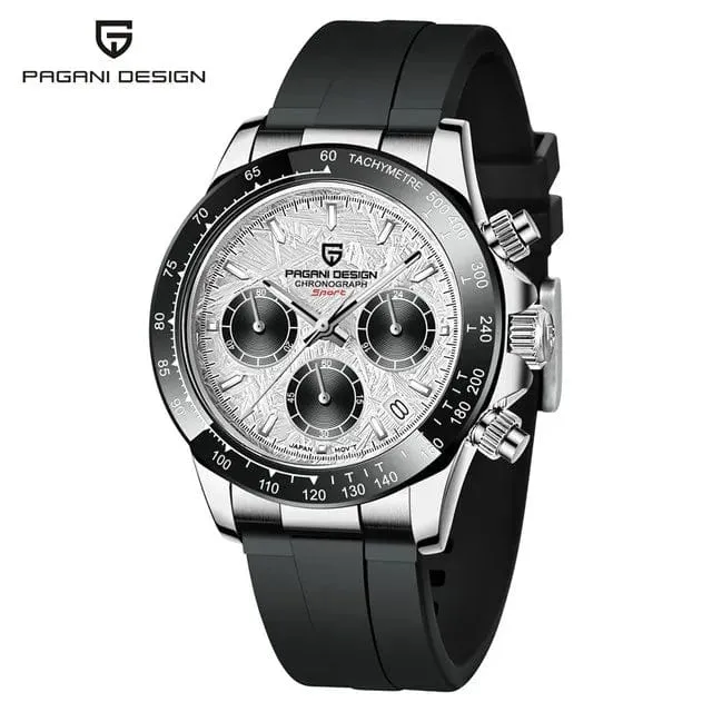 40mm Neue V2 PAGANI DESIGN herren Quarz Uhren Saphir Retro Chronograph Edelstahl Wasserdicht Uhr Männer Relogio Masculino