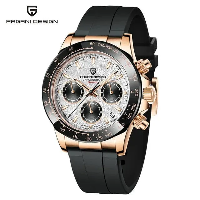 40mm Neue V2 PAGANI DESIGN herren Quarz Uhren Saphir Retro Chronograph Edelstahl Wasserdicht Uhr Männer Relogio Masculino