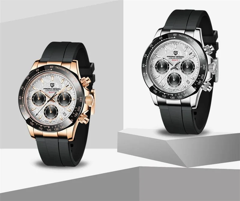 40mm Neue V2 PAGANI DESIGN herren Quarz Uhren Saphir Retro Chronograph Edelstahl Wasserdicht Uhr Männer Relogio Masculino