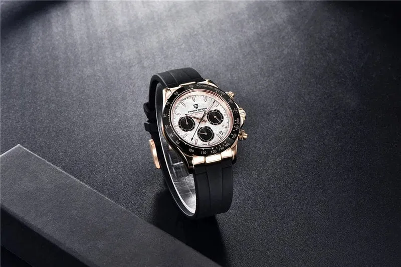 40mm Neue V2 PAGANI DESIGN herren Quarz Uhren Saphir Retro Chronograph Edelstahl Wasserdicht Uhr Männer Relogio Masculino