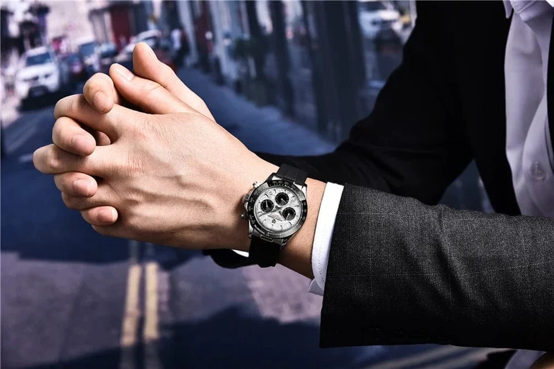 40mm Neue V2 PAGANI DESIGN herren Quarz Uhren Saphir Retro Chronograph Edelstahl Wasserdicht Uhr Männer Relogio Masculino