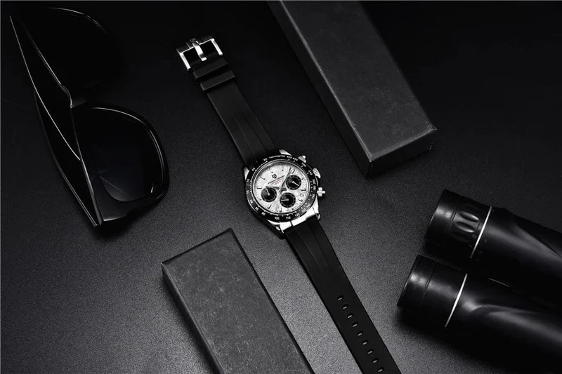 40mm Neue V2 PAGANI DESIGN herren Quarz Uhren Saphir Retro Chronograph Edelstahl Wasserdicht Uhr Männer Relogio Masculino