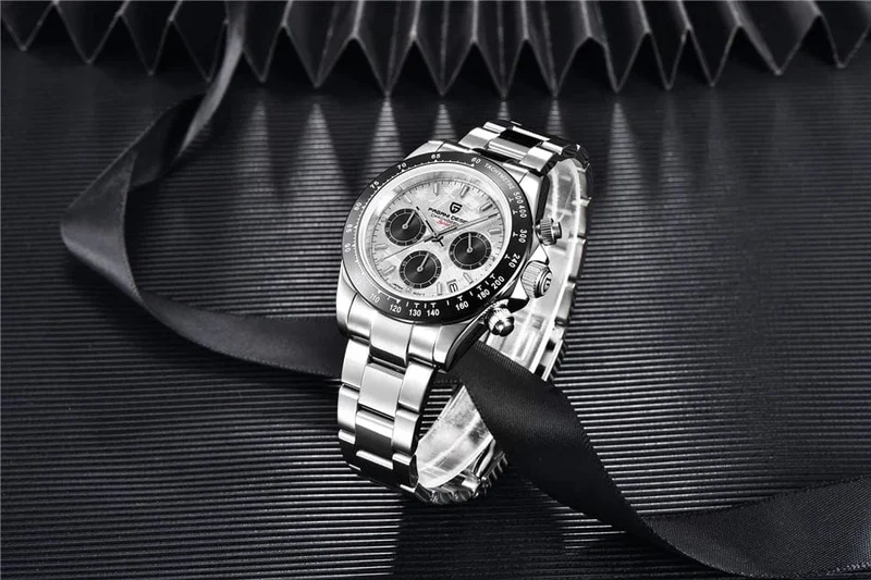 40mm Neue V2 PAGANI DESIGN herren Quarz Uhren Saphir Retro Chronograph Edelstahl Wasserdicht Uhr Männer Relogio Masculino