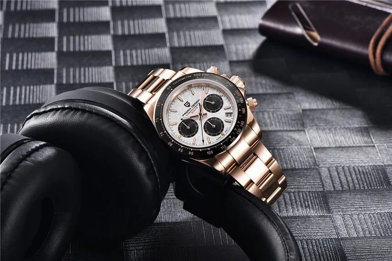 40mm Neue V2 PAGANI DESIGN herren Quarz Uhren Saphir Retro Chronograph Edelstahl Wasserdicht Uhr Männer Relogio Masculino