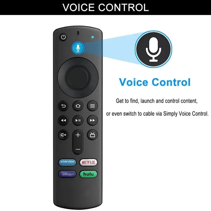 Ersatz-Sprachfernbedienung für Fire Stick TV 3. Generation Smart TV Stick 4K MAX Lite Fire Cube Smart Remote, funktioniert mit Alexa