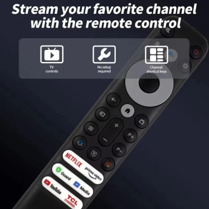RC902V FMR4 Ersatzfernbedienung für TCL Mini-LED QLED 4K UHD Smart Android TV (keine Sprachfunktion)