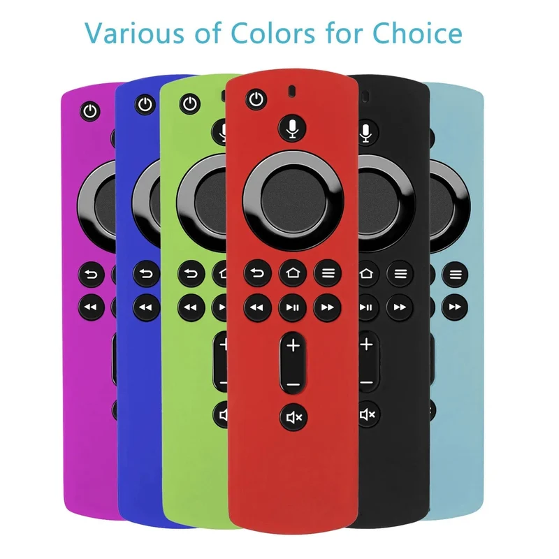 Schützende Silikonhülle passend für die Fernbedienungsabdeckung des Amazon Alexa Fire TV Sticks, stoßfeste, rutschfeste und langlebige Controller-Hülle