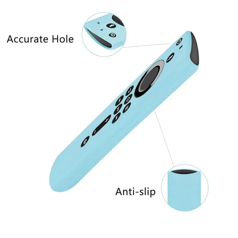 Schützende Silikonhülle passend für die Fernbedienungsabdeckung des Amazon Alexa Fire TV Sticks, stoßfeste, rutschfeste und langlebige Controller-Hülle