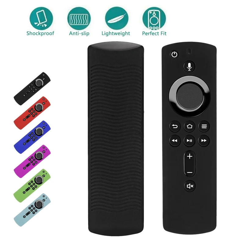 Schützende Silikonhülle passend für die Fernbedienungsabdeckung des Amazon Alexa Fire TV Sticks, stoßfeste, rutschfeste und langlebige Controller-Hülle