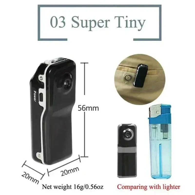 Xiaomi MIJIA HD Mini-DV-Sportkamera Körper-Camcorder-Halterung Tragbare Videoaufzeichnung Nanny-Sicherheitskamera Kleine Sportauto-DVR-Webcam