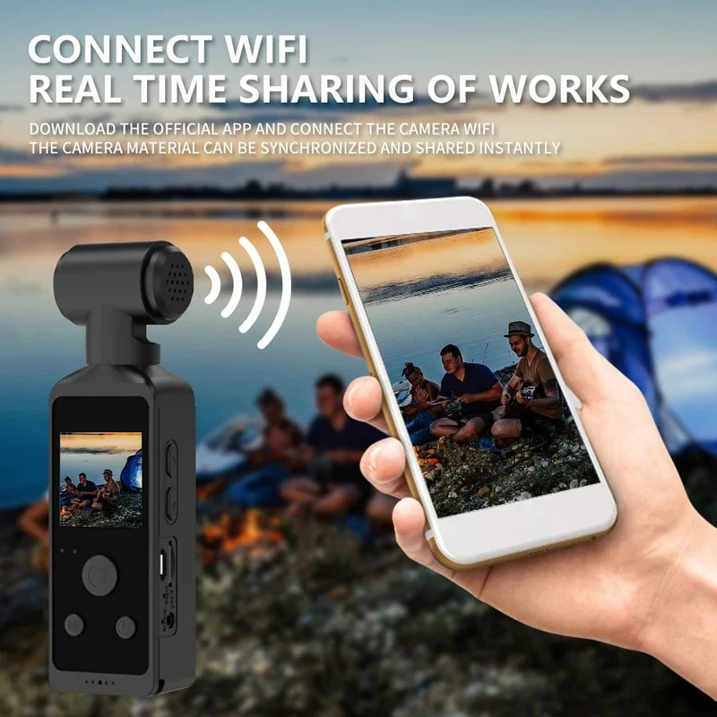 1080P 4K WiFi Full HD Kamera 270 Drehbare Mini Camcorder Outdoor Sport DV Mit Wasserdicht Fall Video Recorder Camcorder Cam