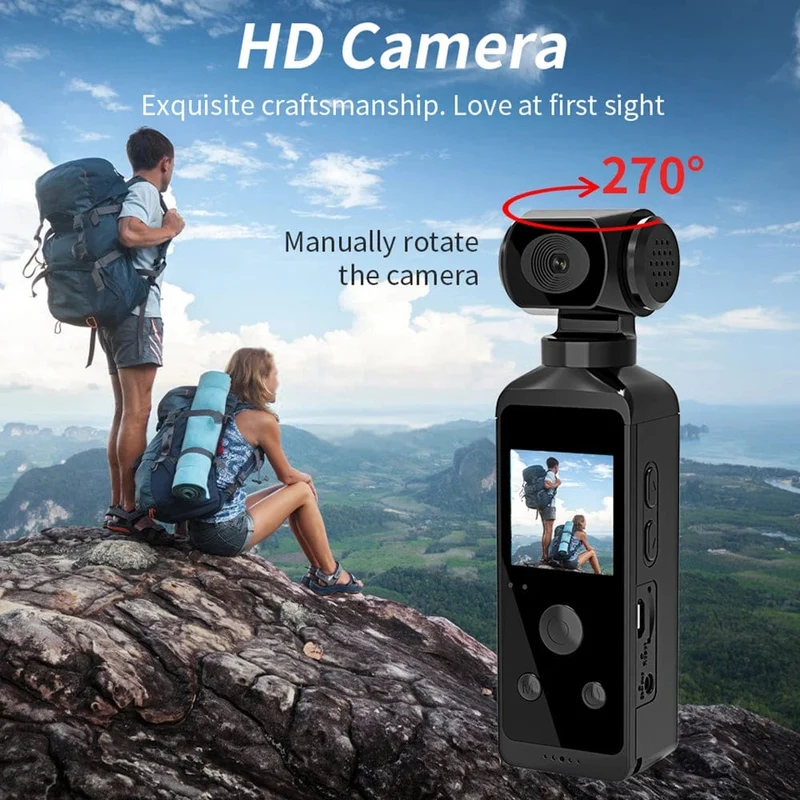 1080P 4K WiFi Full HD Kamera 270 Drehbare Mini Camcorder Outdoor Sport DV Mit Wasserdicht Fall Video Recorder Camcorder Cam