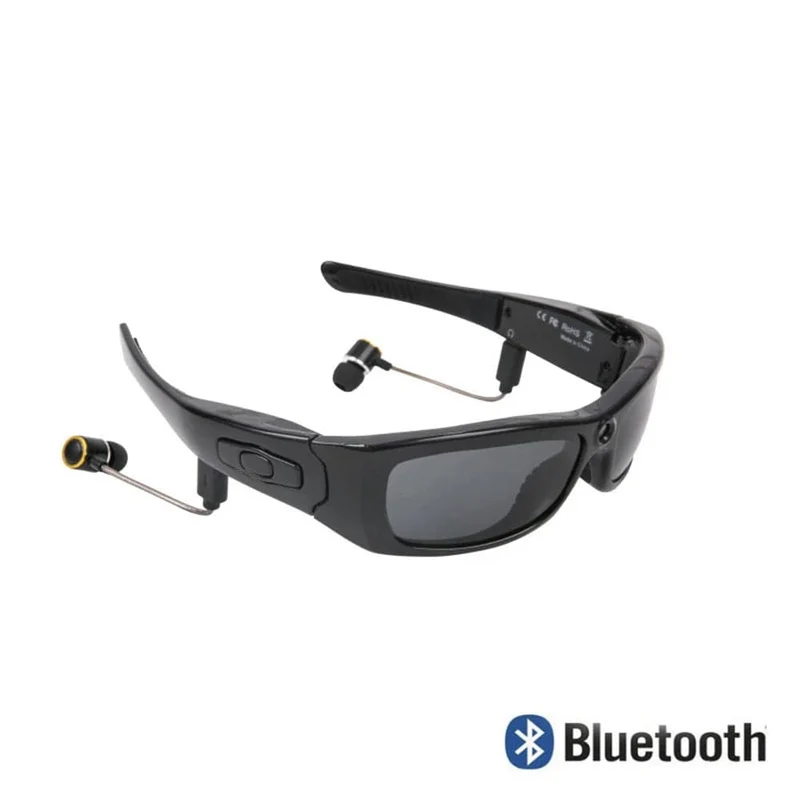 HD 1080P Mini-Camcorder-Brillenkamera mit Bluetooth-Headset, polarisierte Sonnenbrille, Sportkamera, Videorecorder fürs Fahren und Radfahren