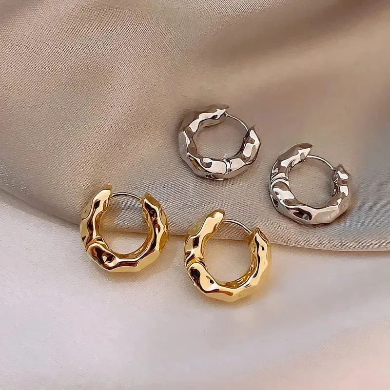 Neu Heißer Verkauf Trendy 925 Sterling Silber Kreis Ohrringe für Frauen Echt Silber Ohr Hoop