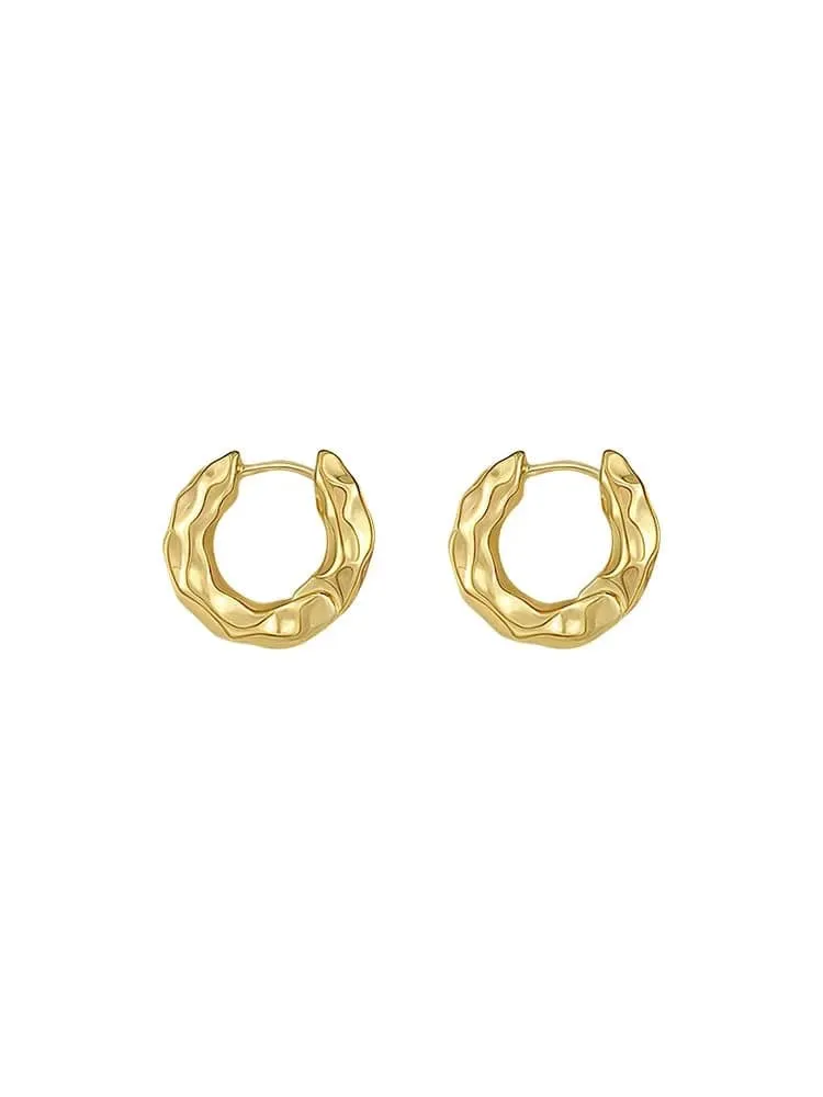 Neu Heißer Verkauf Trendy 925 Sterling Silber Kreis Ohrringe für Frauen Echt Silber Ohr Hoop