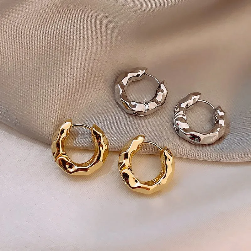 Neu Heißer Verkauf Trendy 925 Sterling Silber Kreis Ohrringe für Frauen Echt Silber Ohr Hoop