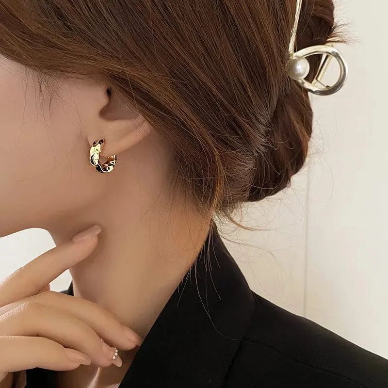 Neu Heißer Verkauf Trendy 925 Sterling Silber Kreis Ohrringe für Frauen Echt Silber Ohr Hoop