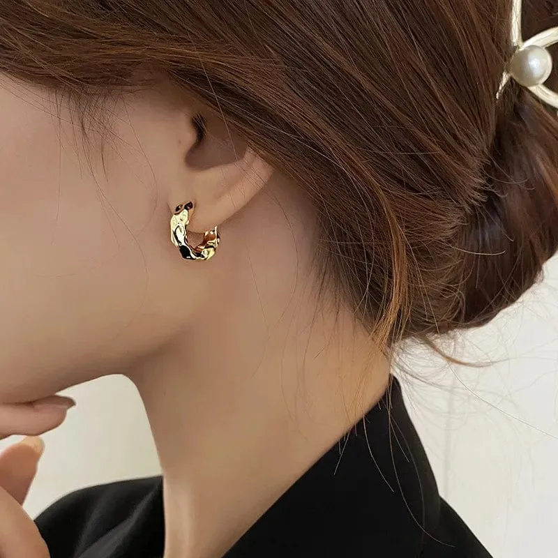 Neu Heißer Verkauf Trendy 925 Sterling Silber Kreis Ohrringe für Frauen Echt Silber Ohr Hoop