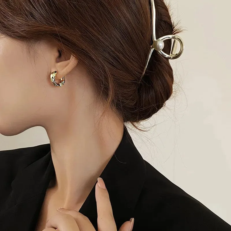 Neu Heißer Verkauf Trendy 925 Sterling Silber Kreis Ohrringe für Frauen Echt Silber Ohr Hoop
