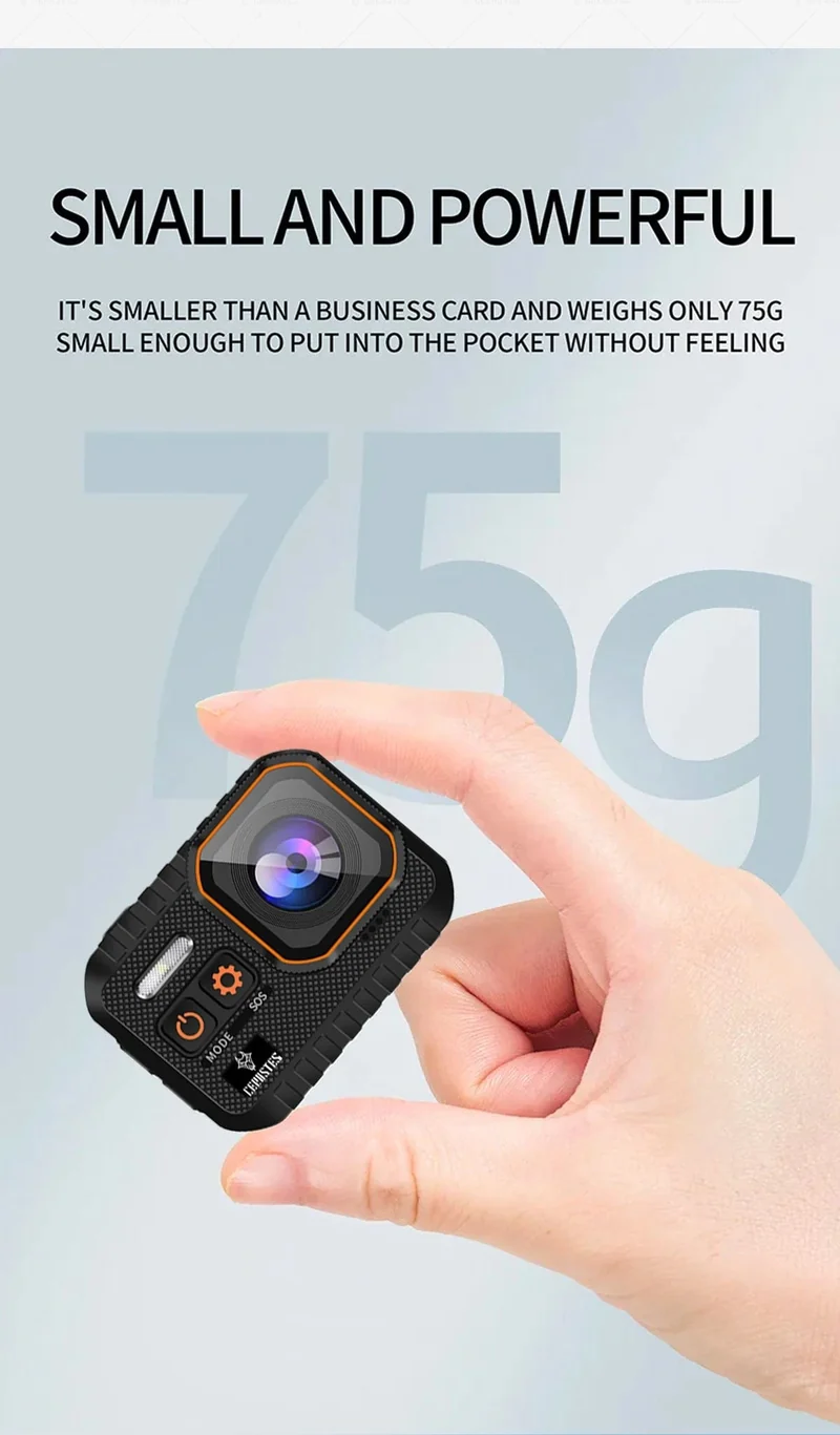 CERASTES Action Kamera 4K60FPS Mit Fernbedienung Bildschirm Wasserdichte Sport Kamera Drive Recorder Sport Kamera Helm Action Cam