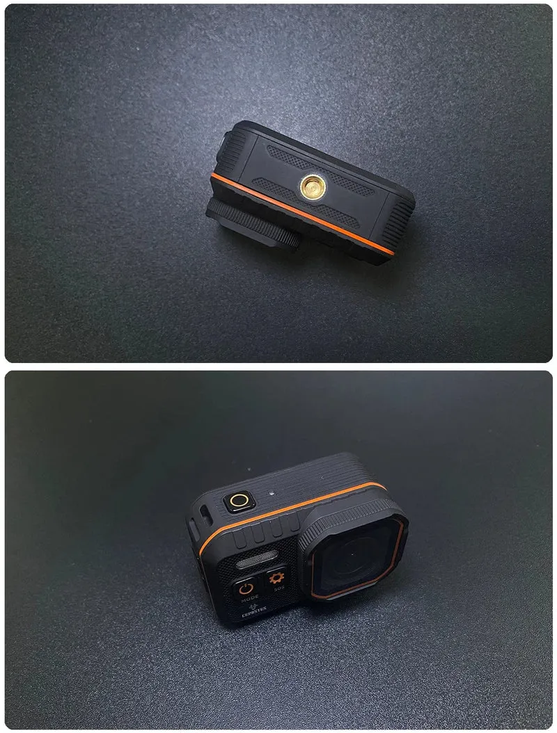 CERASTES Action Kamera 4K60FPS Mit Fernbedienung Bildschirm Wasserdichte Sport Kamera Drive Recorder Sport Kamera Helm Action Cam