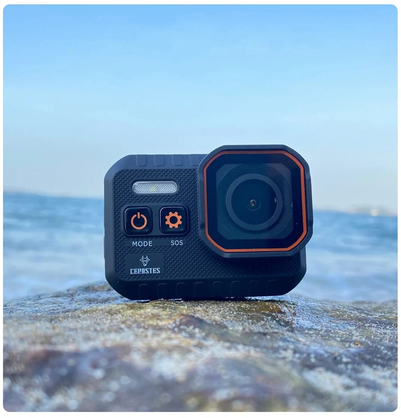 CERASTES Action Kamera 4K60FPS Mit Fernbedienung Bildschirm Wasserdichte Sport Kamera Drive Recorder Sport Kamera Helm Action Cam