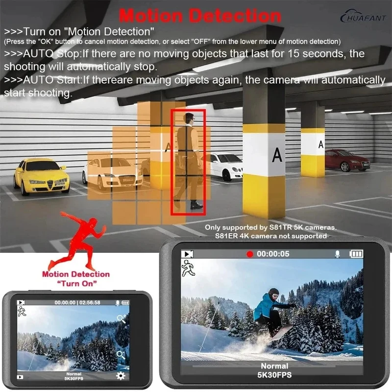 5K Action Kamera 4K60FPS Dual IPS Touch LCD WiFi 170 ° 30M Wasserdicht 5X Zoom Anti-Shake Sport Kamera mit Fernbedienung