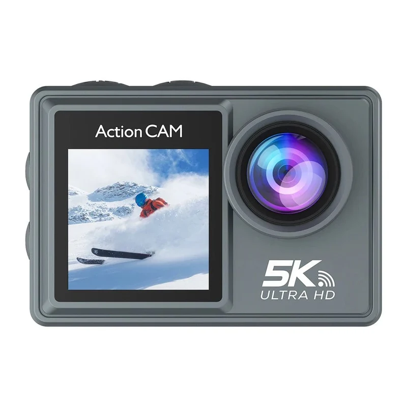 5K Action Kamera 4K60FPS Dual IPS Touch LCD WiFi 170 ° 30M Wasserdicht 5X Zoom Anti-Shake Sport Kamera mit Fernbedienung