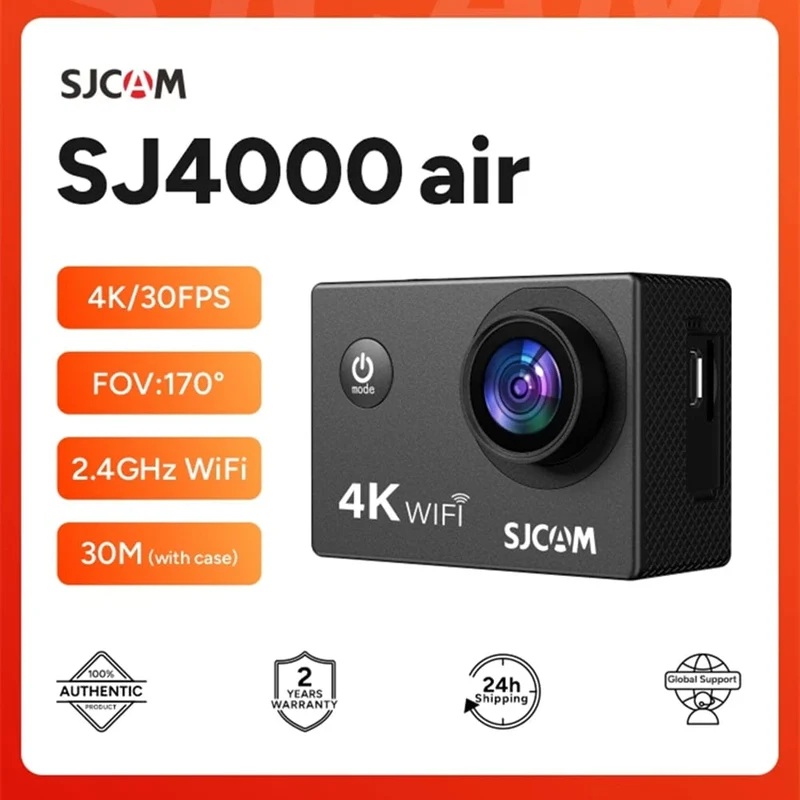SJCAM SJ4000 Air Action Kamera mit 4K Video 30M Wasserdicht 2.4G WiFi Sport Kamera Action Cam Sport Kamera fahrrad motorräder