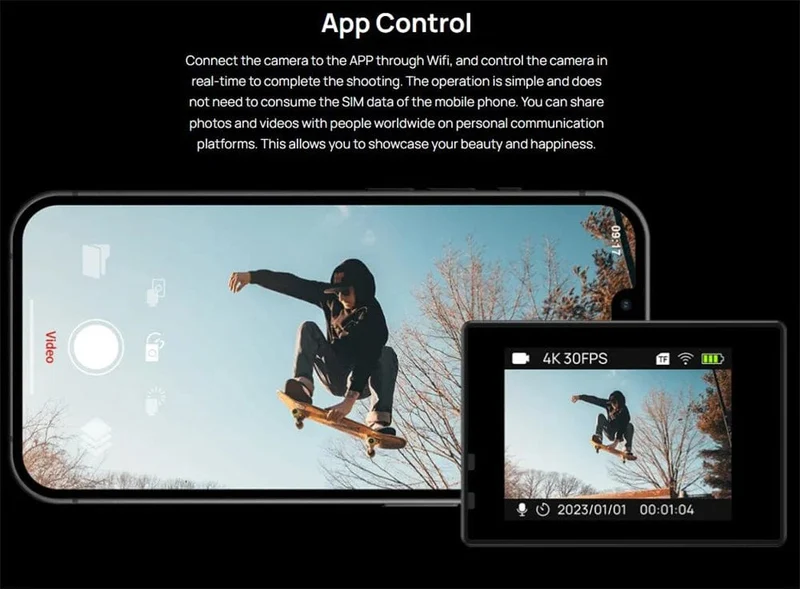 SJCAM SJ4000 Air Action Kamera mit 4K Video 30M Wasserdicht 2.4G WiFi Sport Kamera Action Cam Sport Kamera fahrrad motorräder