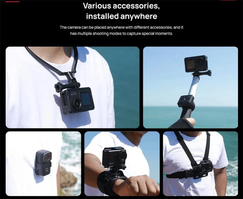 SJCAM SJ4000 Air Action Kamera mit 4K Video 30M Wasserdicht 2.4G WiFi Sport Kamera Action Cam Sport Kamera fahrrad motorräder