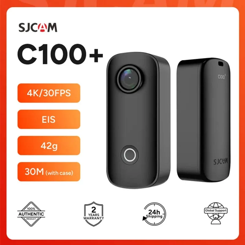 SJCAM C100 Plus Action Kamera 4K 30M Wasserdicht 2.4G WiFi Action Sport action cam EIS fahrrad helm motorräder