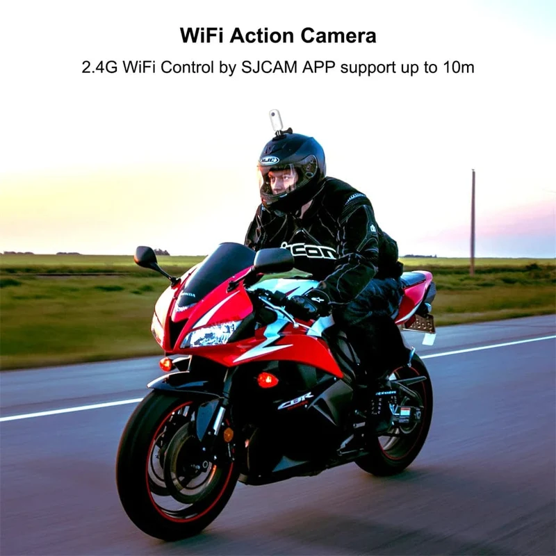 SJCAM C100 Plus Action Kamera 4K 30M Wasserdicht 2.4G WiFi Action Sport action cam EIS fahrrad helm motorräder