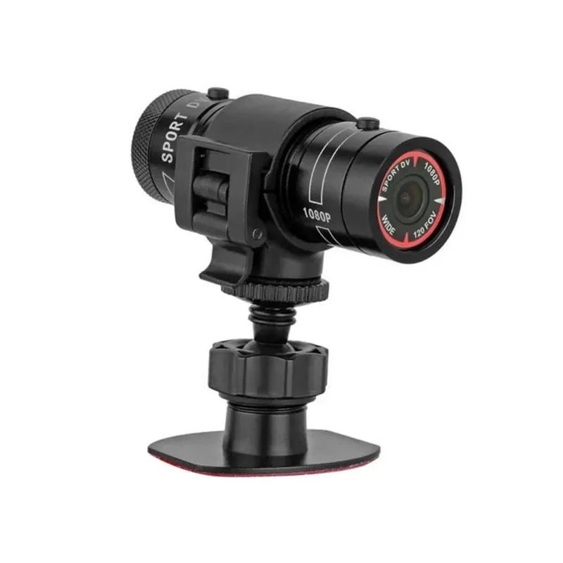 Mini-Sport-DV-Action-Sportkamera mit Taschenlampe, Helm, Full HD 1080P-Video, ideal für Fahrrad, Motorrad, wasserdichter Camcorder