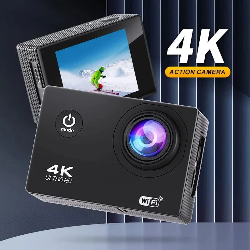 Action-Kamera Ultra HD 4K/30fps WiFi 2.0 Zoll 140D wasserdichte Unterwasser-Helm-Videoaufzeichnungskameras Fahrrad-Vlog-Kamera