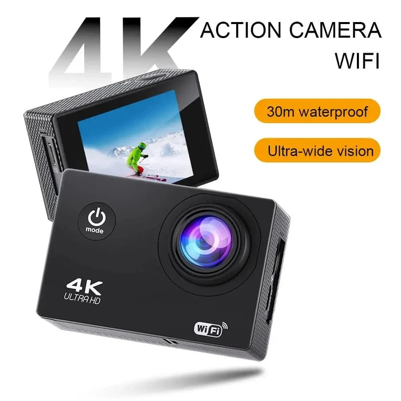 Action-Kamera Ultra HD 4K/30fps WiFi 2.0 Zoll 140D wasserdichte Unterwasser-Helm-Videoaufzeichnungskameras Fahrrad-Vlog-Kamera