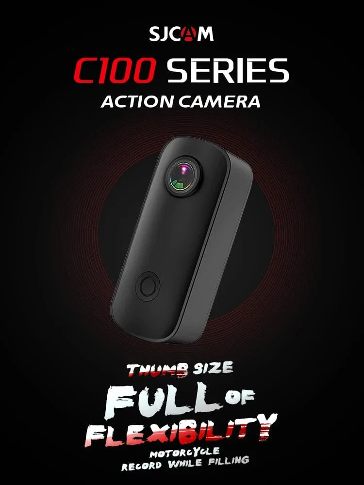 SJCAM C100 Plus Action Kamera 4K 30M Wasserdicht 2.4G WiFi Action Sport action cam EIS fahrrad helm motorräder
