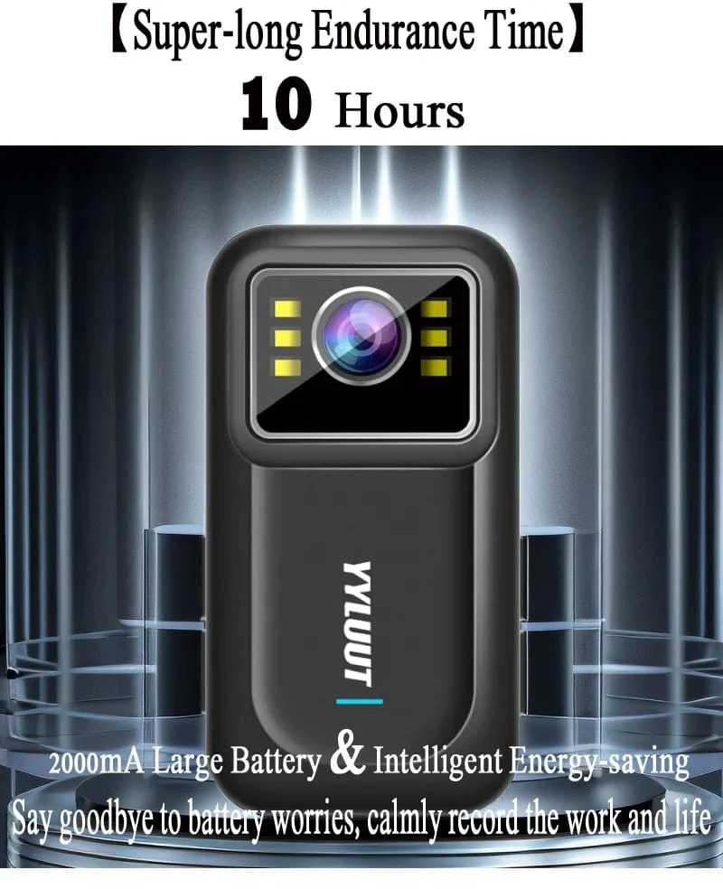 Full HD 1080P Motorrad-Fahrradhelmkamera 150° Weitwinkel IP67 wasserdichte Actionkamera tragbarer Fahrrekorder Bodycam