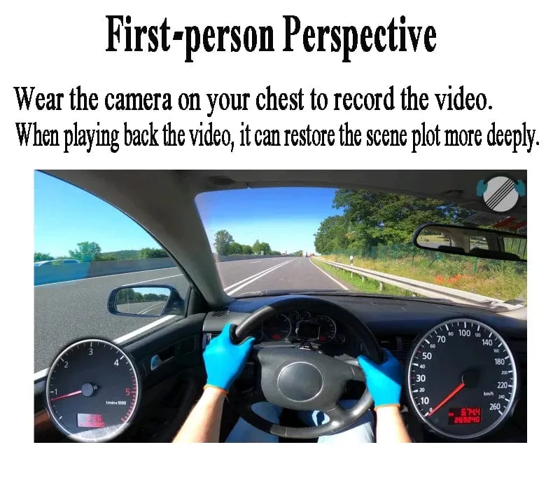Full HD 1080P Motorrad-Fahrradhelmkamera 150° Weitwinkel IP67 wasserdichte Actionkamera tragbarer Fahrrekorder Bodycam