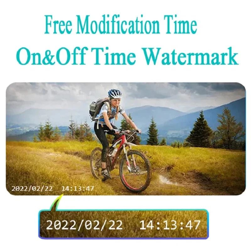 Full HD 1080P Motorrad-Fahrradhelmkamera 150° Weitwinkel IP67 wasserdichte Actionkamera tragbarer Fahrrekorder Bodycam