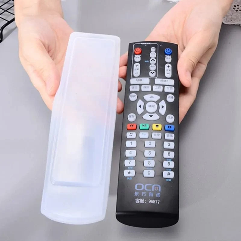 1PC Silikon TV Fernbedienung Abdeckung Fall Video Audio Klimaanlage Fernbedienung Schutz Beutel Wasserdichte Schutzhülle