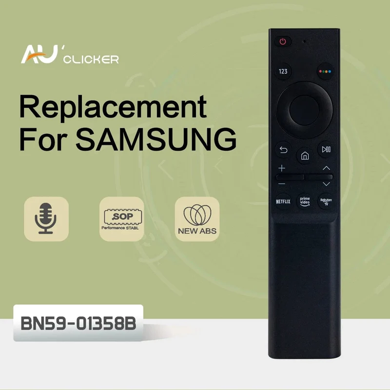 BN59-01358B TV-Fernbedienung BN59-01358 Für Samsung TV-Fernbedienungen QLED Smart Series mit Rakuten Netflix WWW-Taste